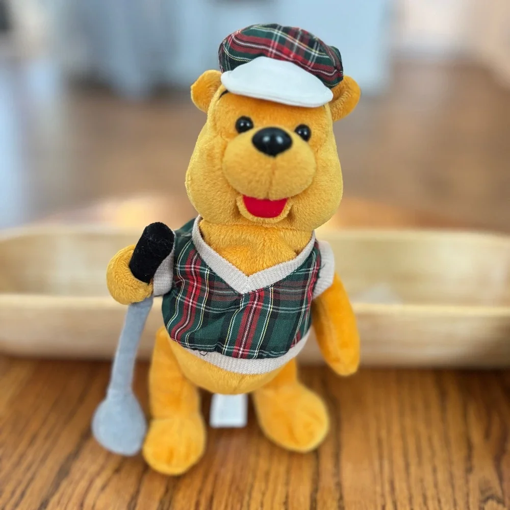 Disney Winnie the Pooh Golfer Plush 9 inch Walt Disney World